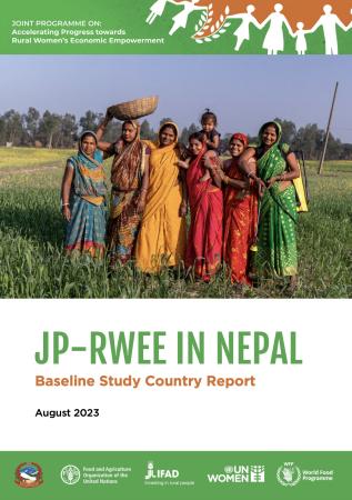 Front cover of JP RWEE Nepal Baseline Study Report