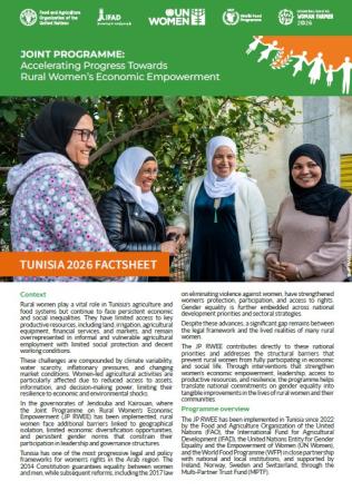 Tunisia factsheet 2026 cover page